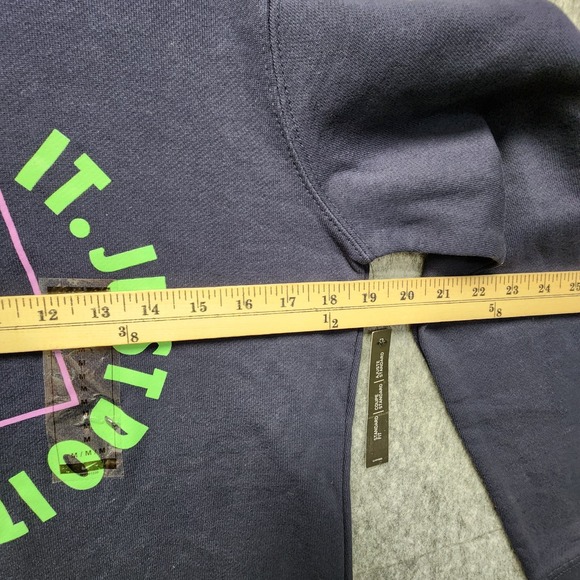 Nike Sportswear Just Do It Crewneck Mens Medium (Fits as Small) Navy Blue NEW - Picture 11 of 12